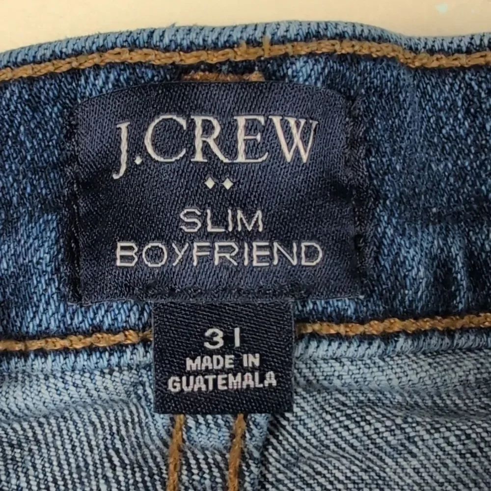 J. Crew Slim Boyfriend Denim Jeans in Liberty Blue Wash Size 31 - Picture 2 of 10